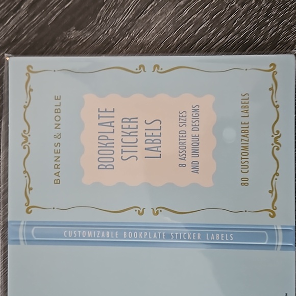 New Sealed Pack of 80 Customizable Book Plate Stickers from Barnes and Noble - Picture 6 of 7